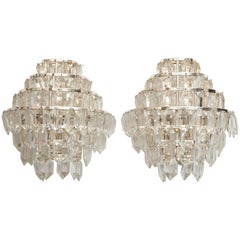 Bakalowits Regency Style Austrian Crystal Sconces