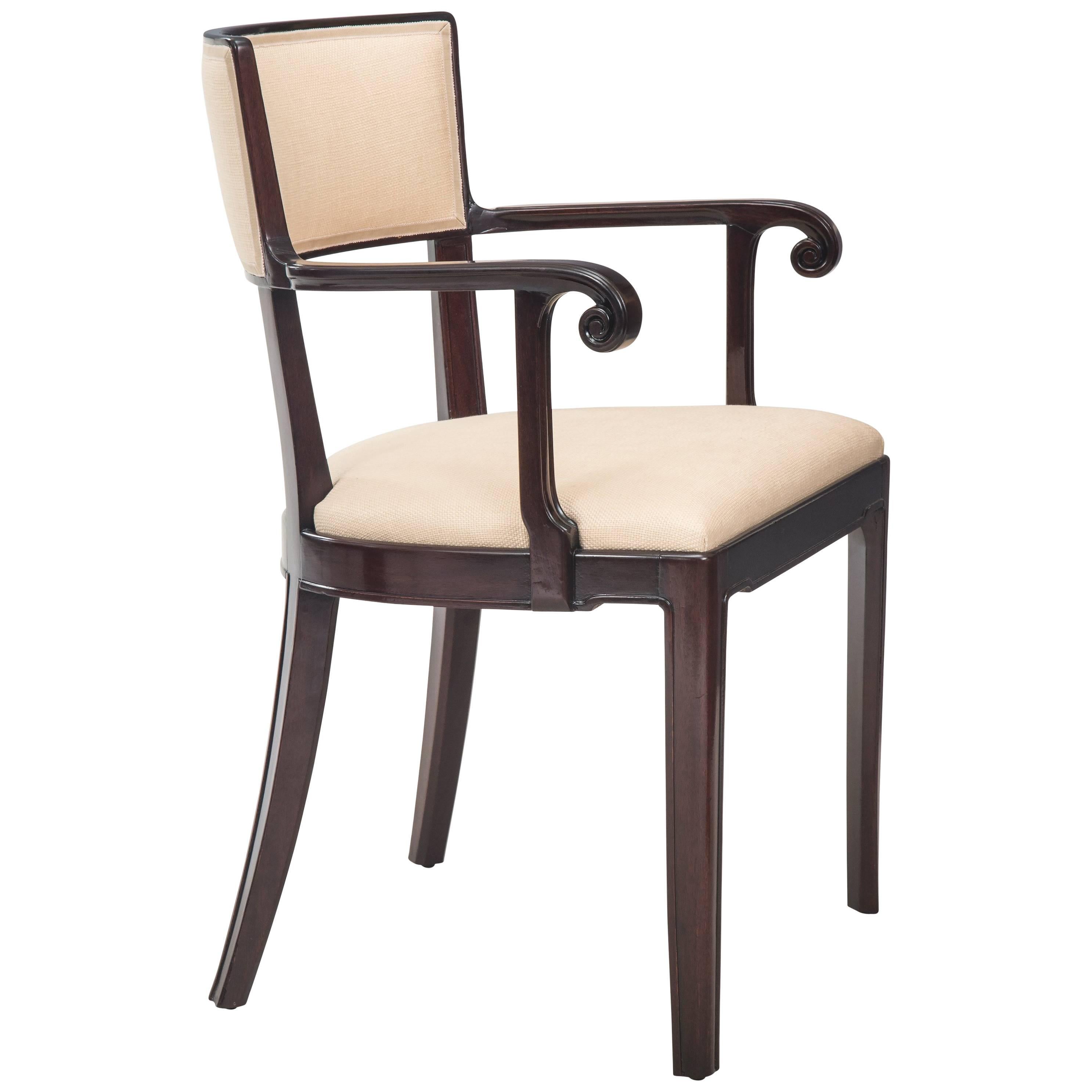 David Blomberg, Swedish Grace Period Mahogany Armchair