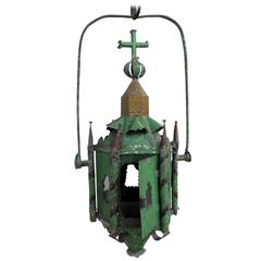 18th Century Green French Lantern