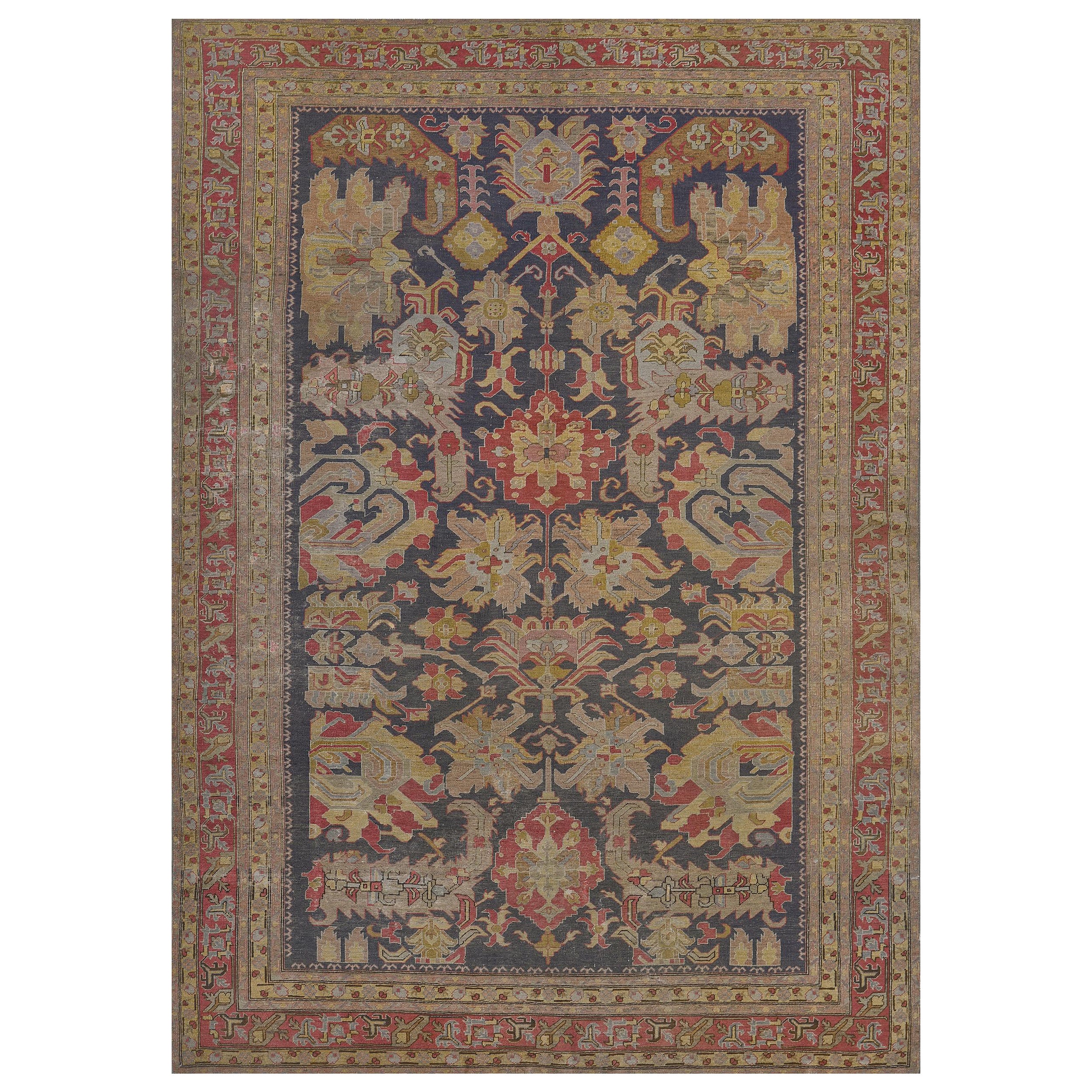Early 20th Century Hereke Rug from West Anatolia For Sale