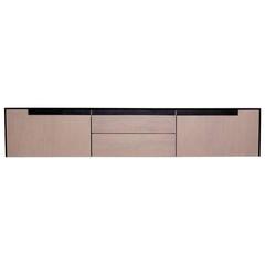 TITAN Console in White Oak and Blackened Steel, Customizable 8
