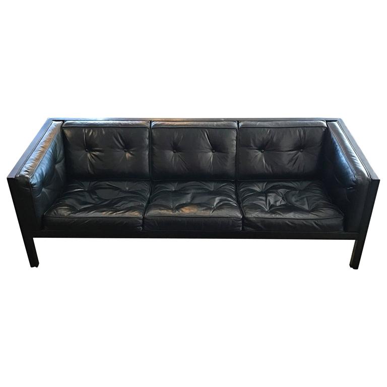 Rare George Nelson Herman Miller Cube Group Leather Sofa At 1stdibs Rare George Nelson Herman Miller Cube Group Leather Sofa