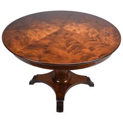 Antique Regency Pedestal Center Table