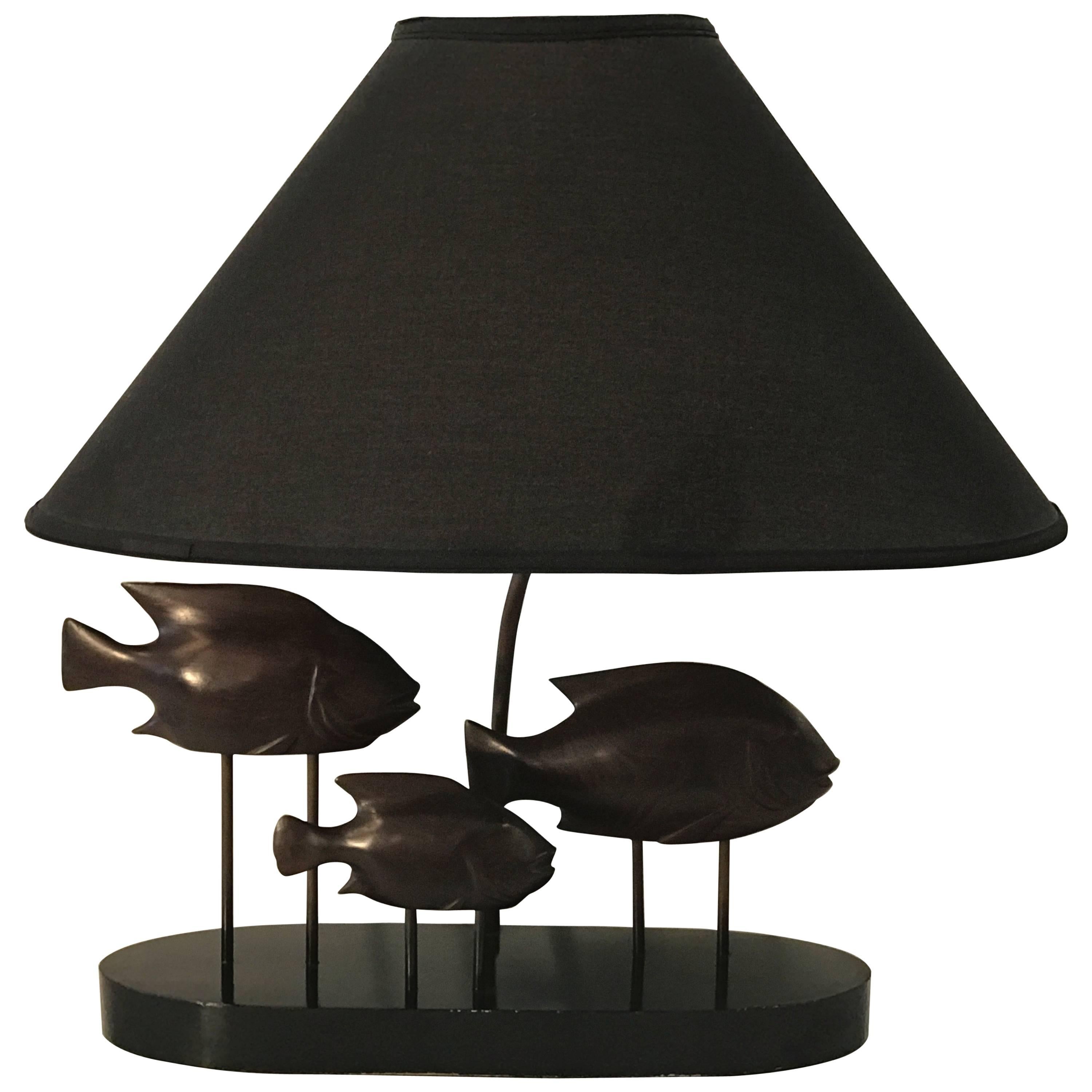 French Modern "School of Fish" Lamp