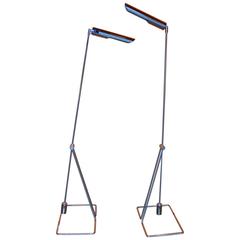 Pair of Abo Randers Chrome Floor Lamps