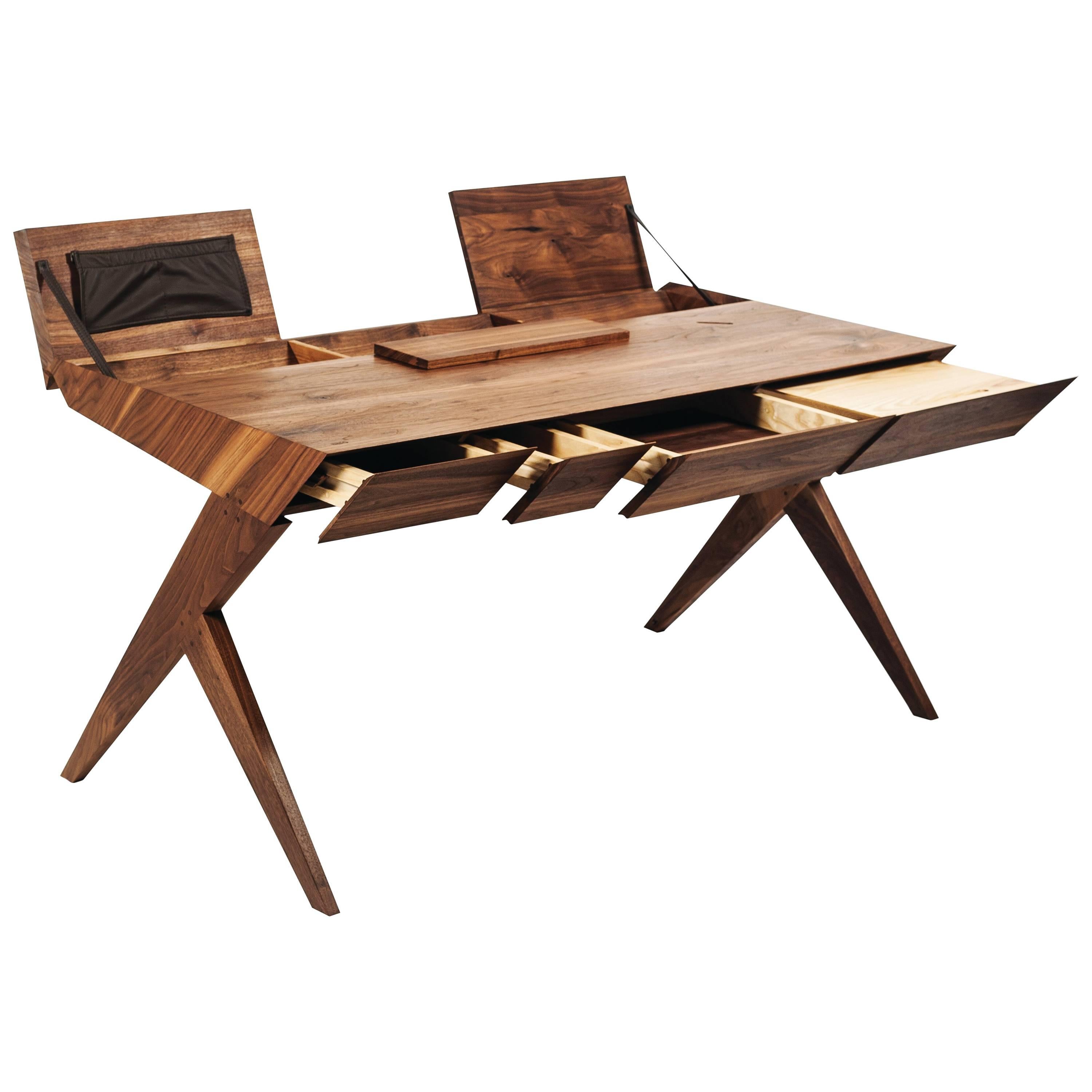 "Locust" Wood Desk, Alexandre Caldas