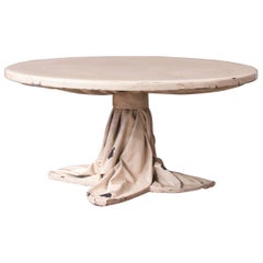 Rare table basse en ensemble avec matériau en polyester blanc Saporiti, vers 1970