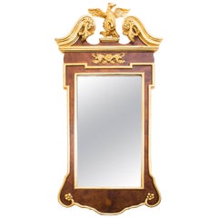 Vintage Georgian Style Carved Giltwood Mirror