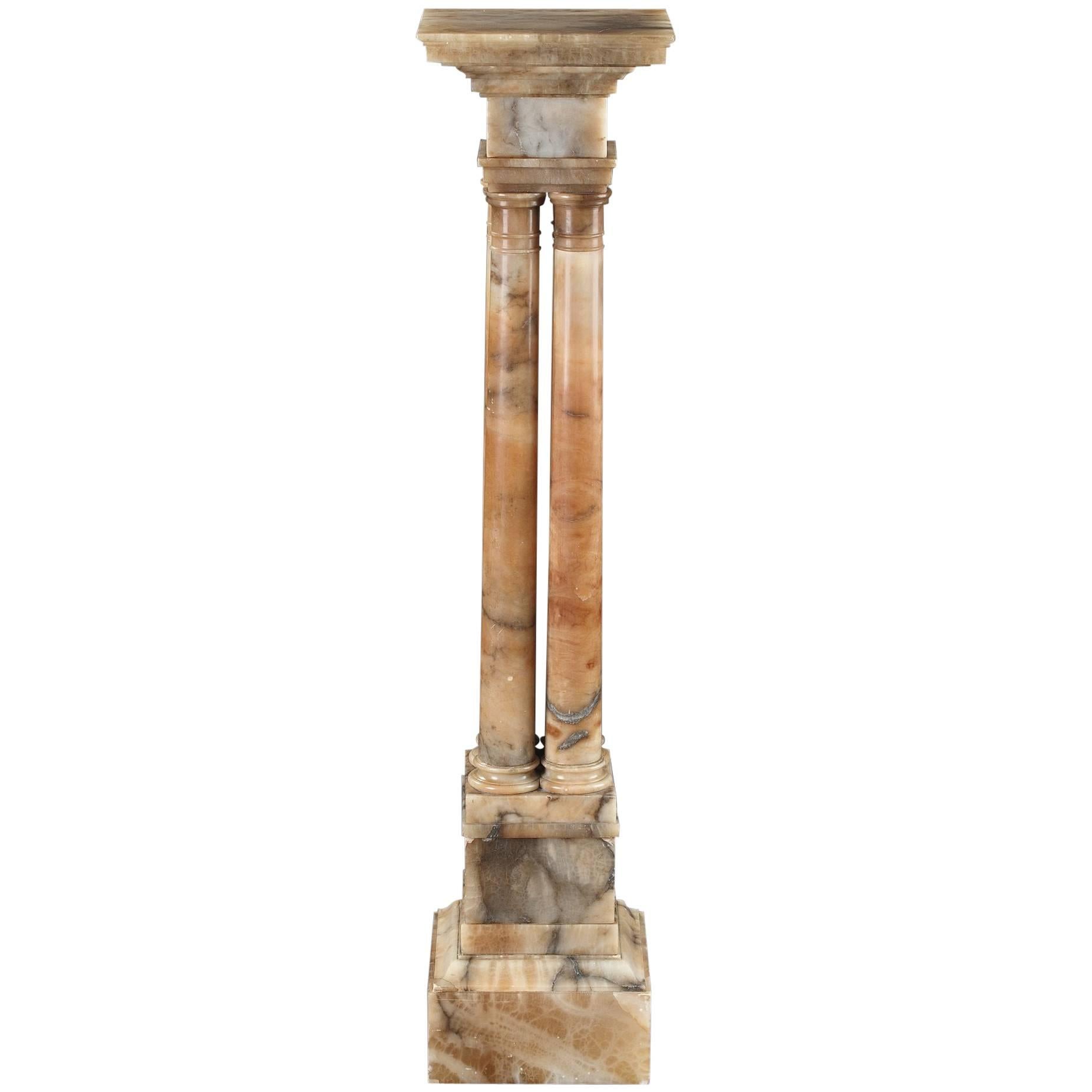 19th Century Alabaster Display Column