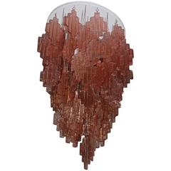 Murano Art Glass Chandelier, 1970s Italian Design 6