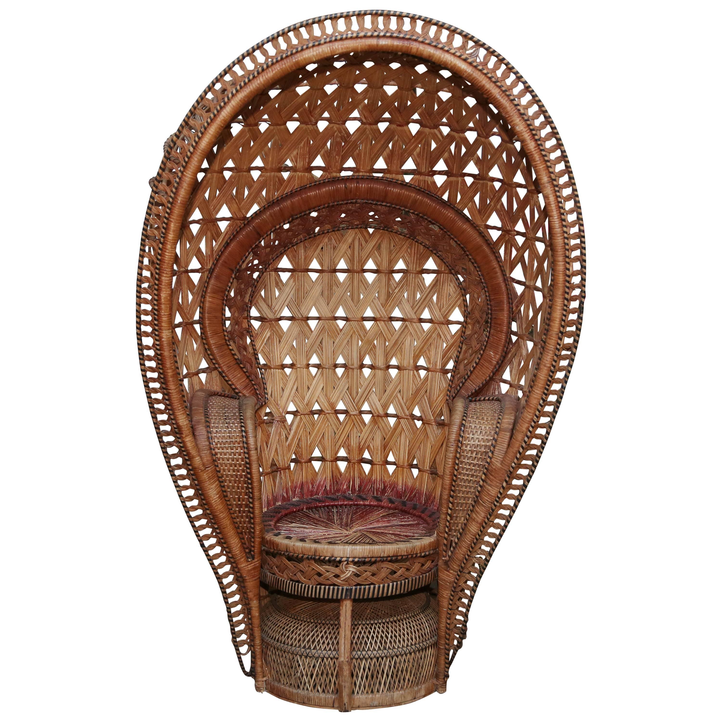 Quintessential Anglo-Indian "Peacock" Chair