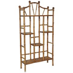 Superb 19th Century English Bamboo Etagere 8