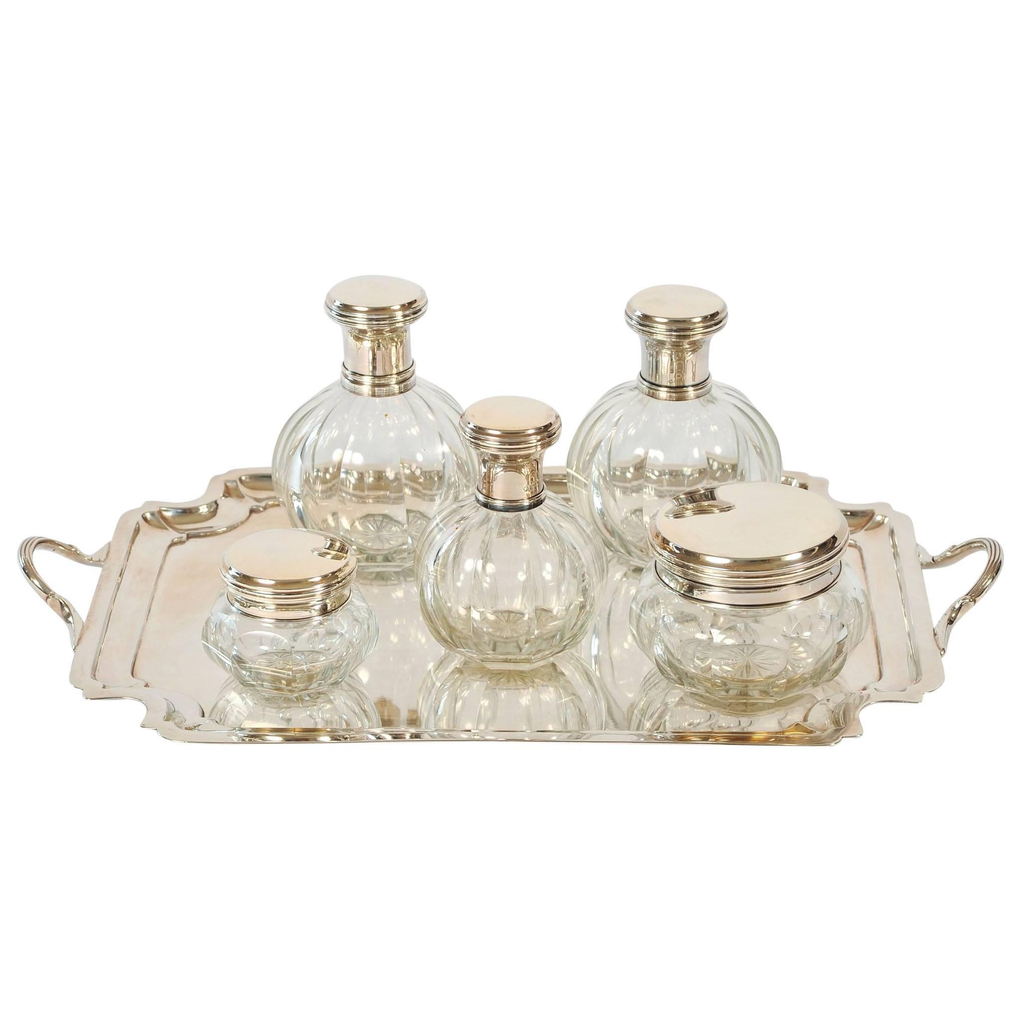Fine French Dressing Table Set, circa 1900