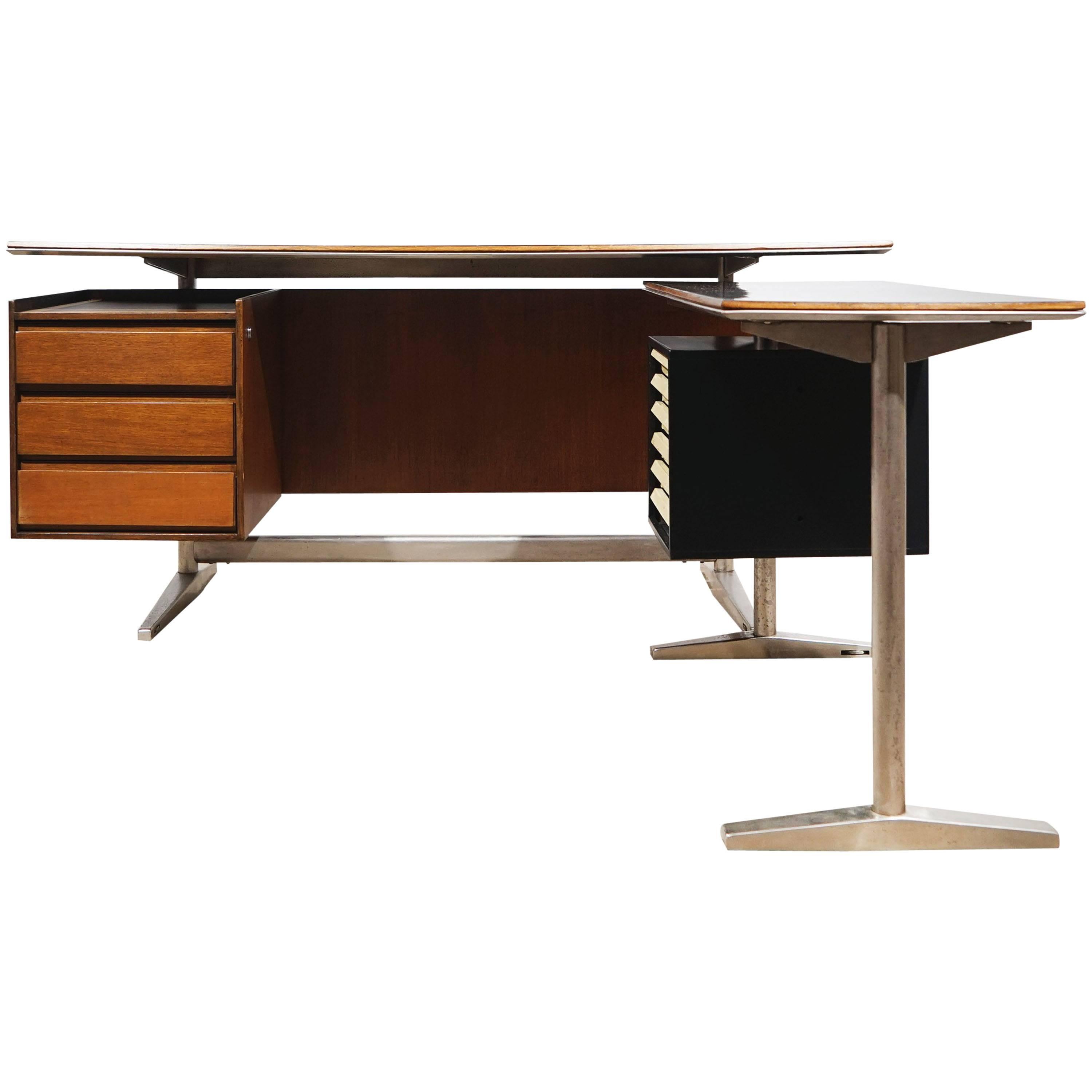 Desk by Gio Ponti & Alberto Rosselli, Rima Padova, Italy, circa 1955
