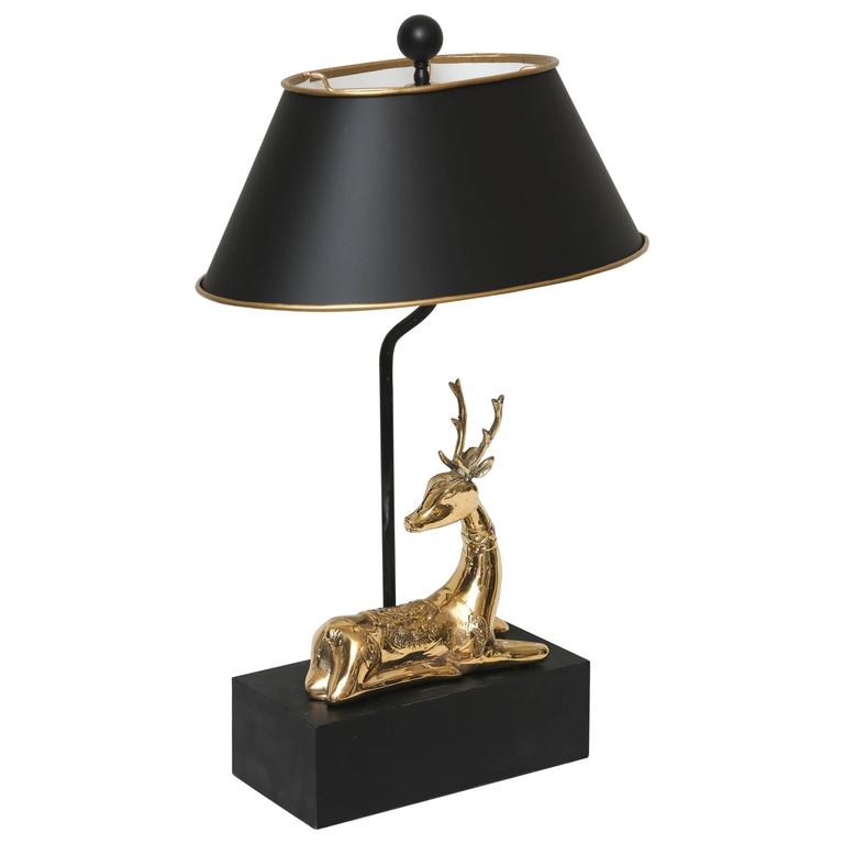 Vintage Chapman Stag Lamp at 1stdibs