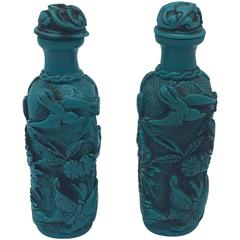 19th Century Turquoise Snuff Bottles, Pair