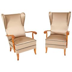 Vintage Wingback Chairs, 1960s