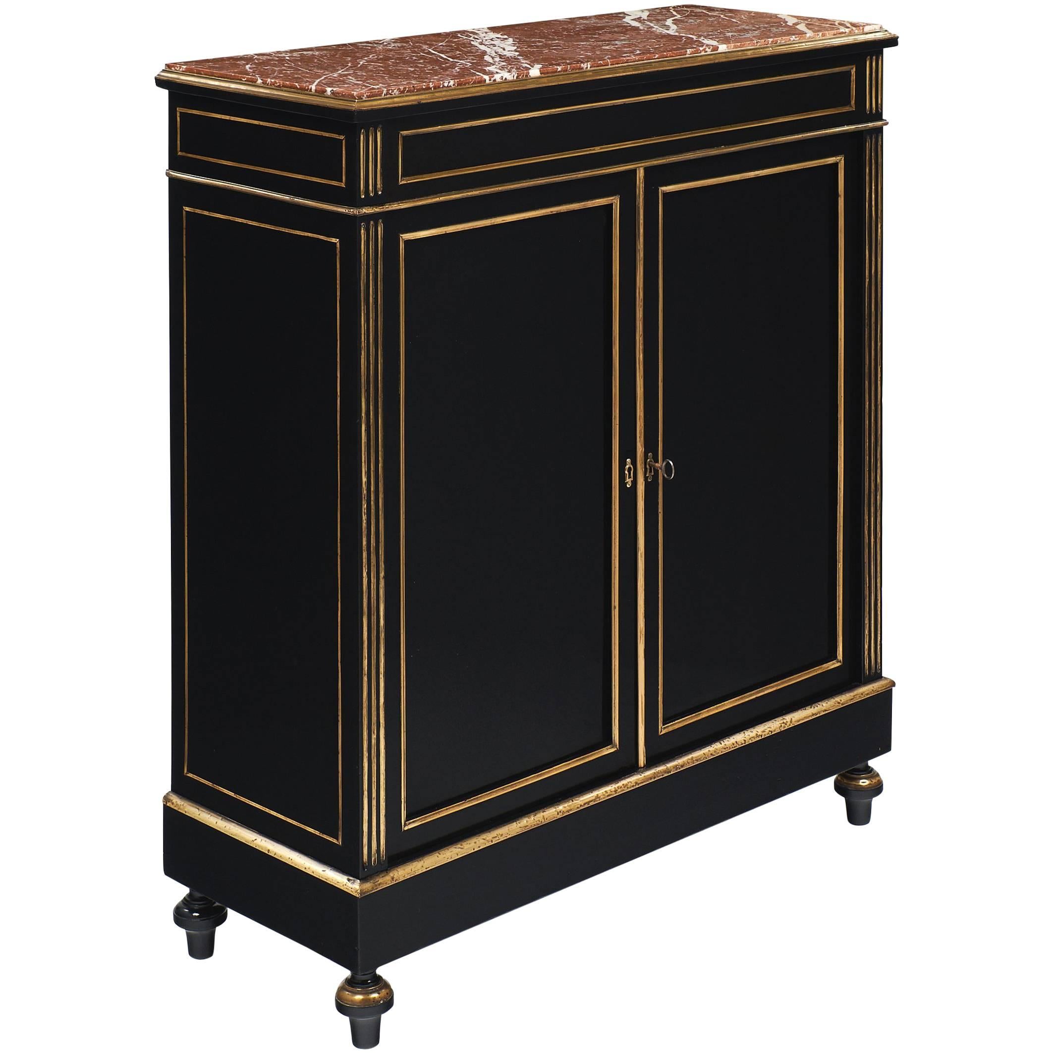 Rouge Royal Marble Topped Napoleon III Buffet