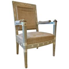 19th Century French Empire Style Painted Chair