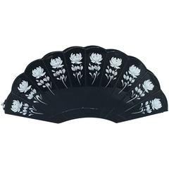 Lulu Guiness Lucite and Mother-of-Pearl Inlay Sophie Rose Fan Clutch, #58/500 2