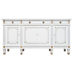 Directoire Style Antique French Painted Buffet