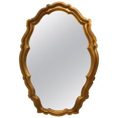 Hollywood Regency Labarge Giltwood Mirror 6
