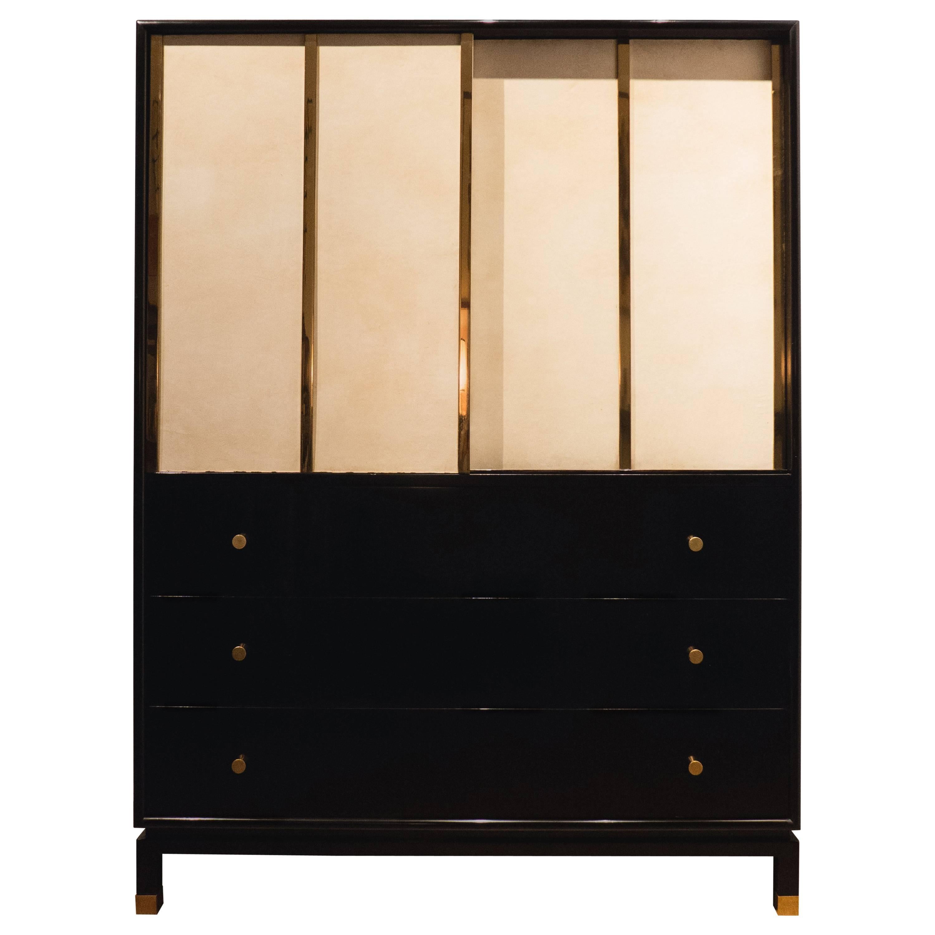 Harvey Probber Cabinet with Sliding Doors