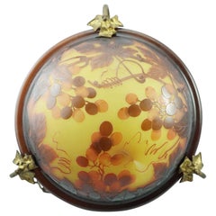 D'Argental Art Nouveau Cameo Hängekronleuchter Lampe Leuchte