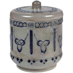 Stoneware Lidded Pot by Westerwaelder 12
