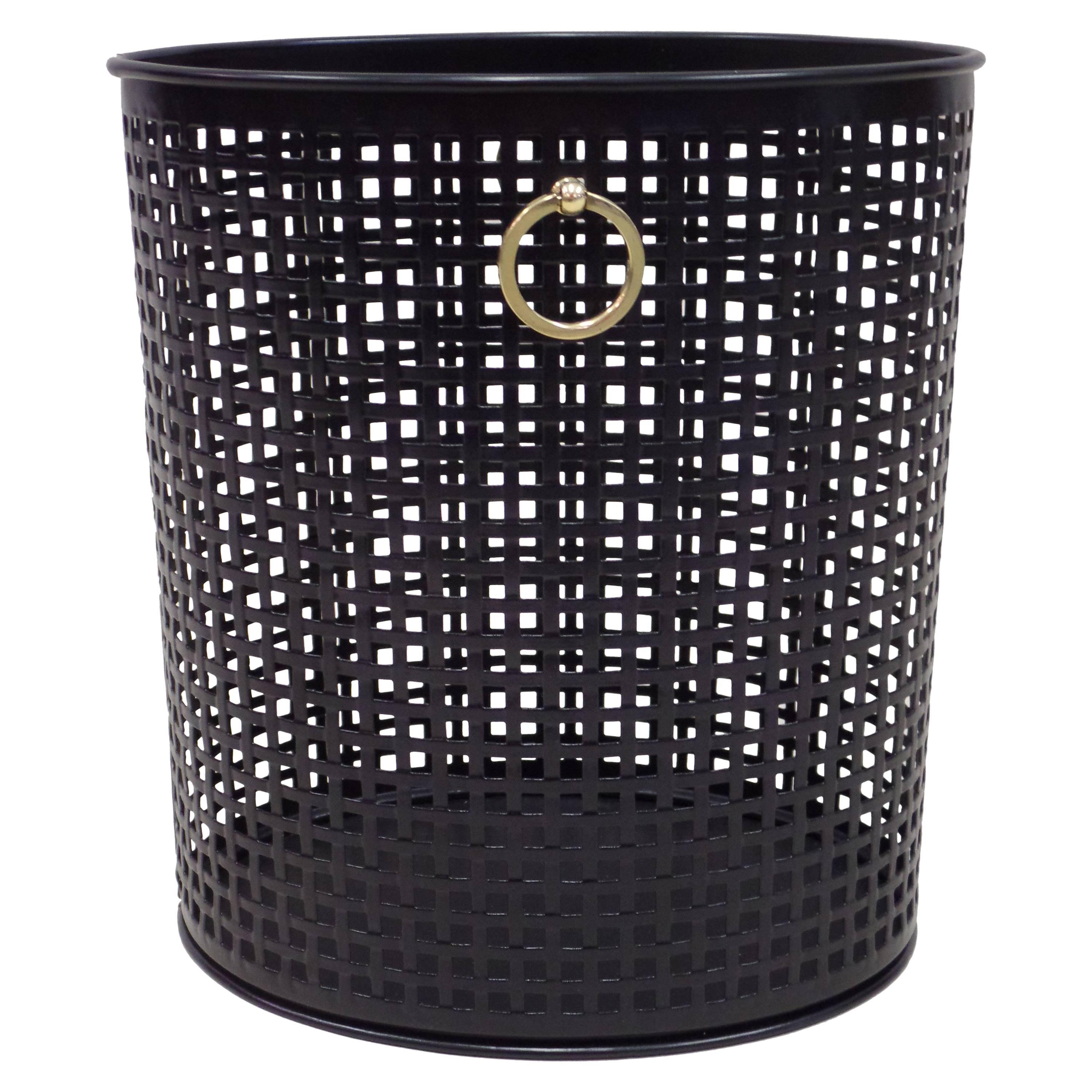 French Modern Neoclassical Waste Basket Attributed to Jacques Adnet, 1950