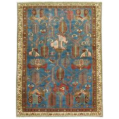 Antique Persian Malayer Rug 7