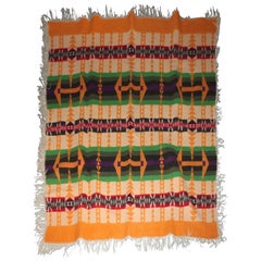 Rare Pendleton/Cayuse Indian Design Blanket, Dated 1909