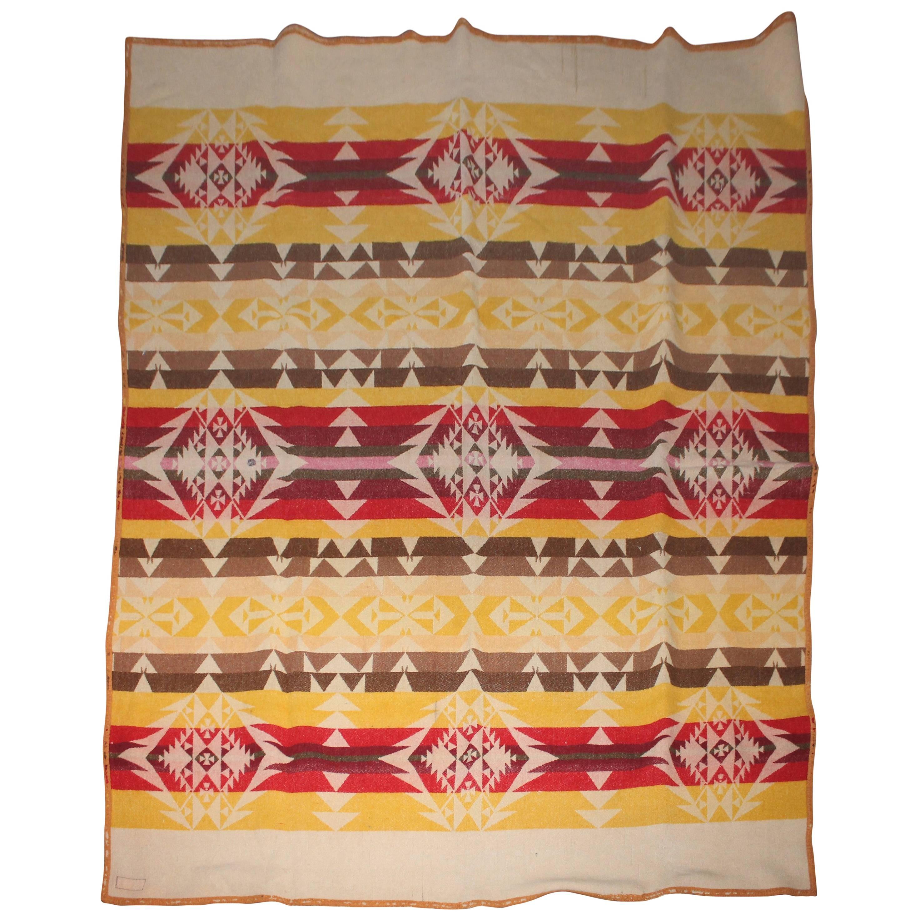 Antique Pendleton Wool Blanket 2 For Sale on 1stDibs