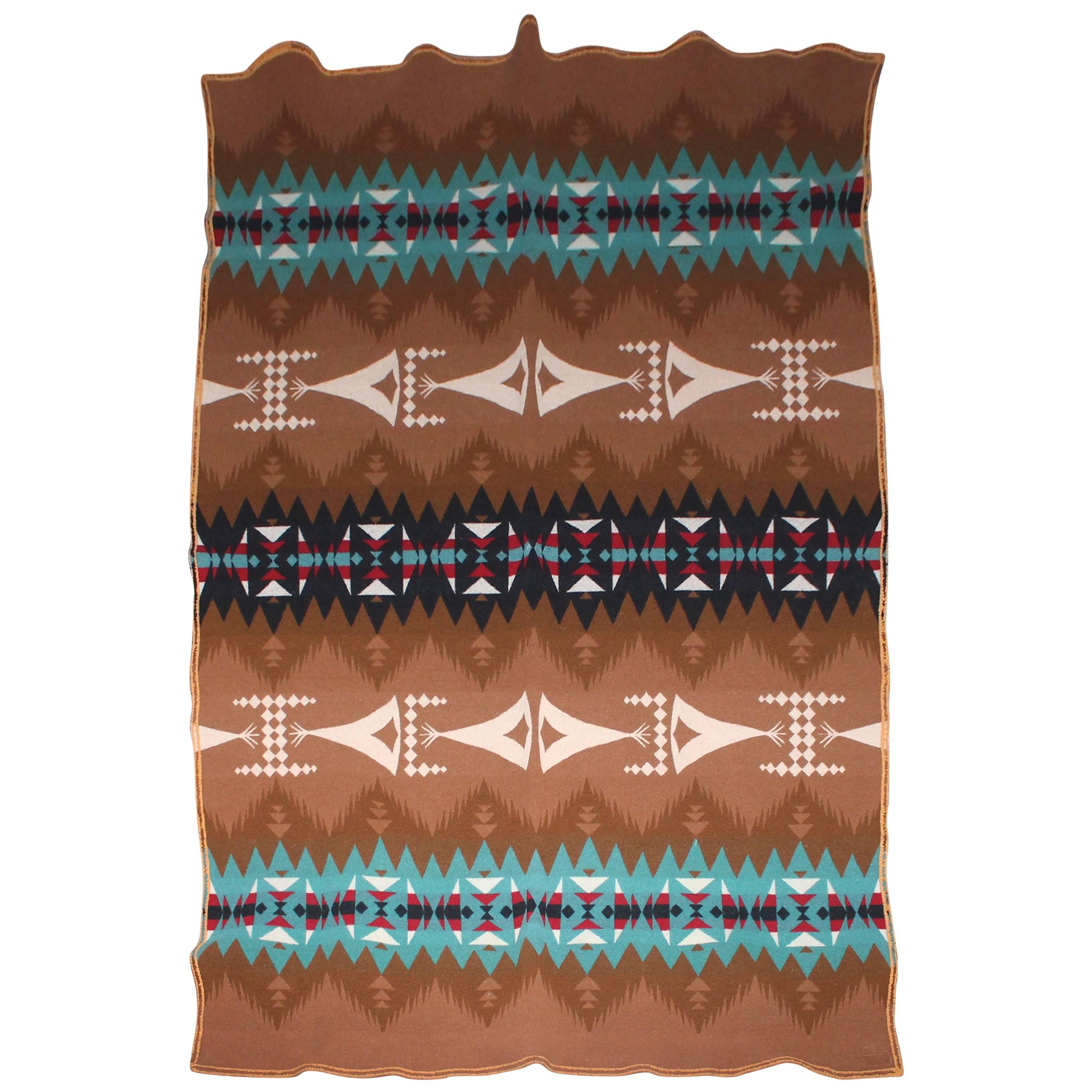 Amazing Cayuse Pendleton Indian Design Camp Blanket