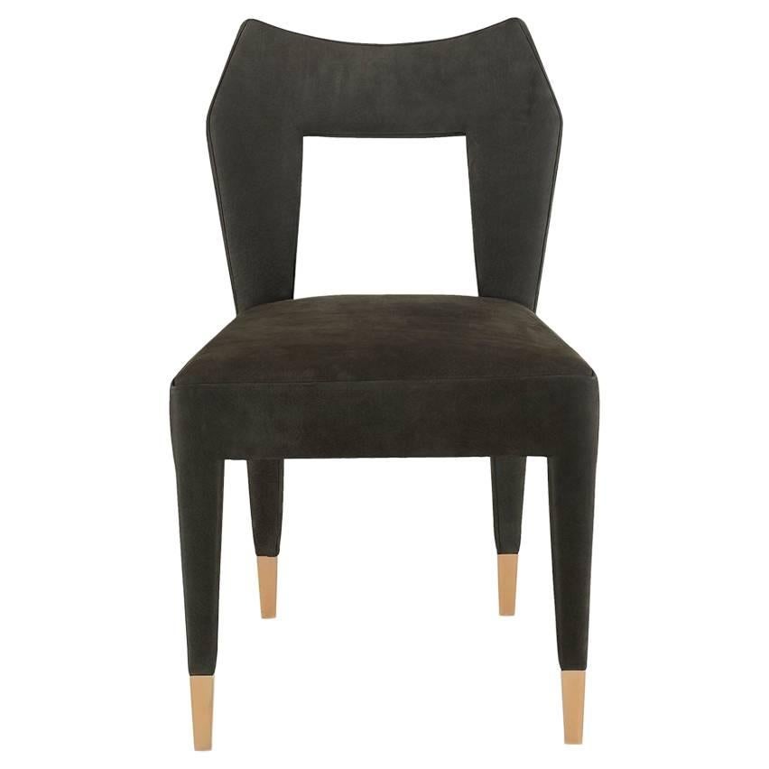 Modern Little Black Dress ‘LBD’ Side Chair For Sale