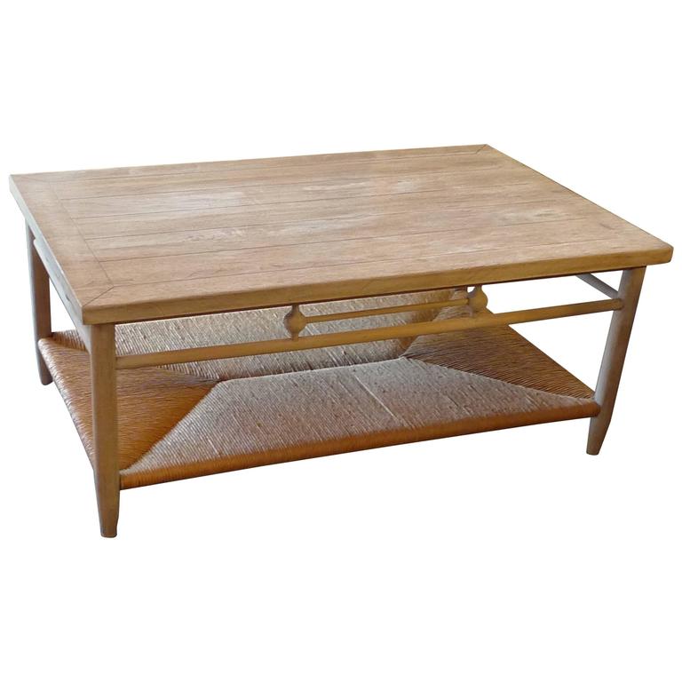 1980s Furniture newport 1980s coffee table with rush shelf for sale at 1stdibs 1980s Furniture newport 1980s coffee table with rush shelf for sale at 1stdibs