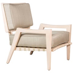 Paul Marra Low Lounge Chair in Bleached Maple