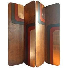 "Groove Is in the Heart" Four Panel Decorative Screen by Londubh Studio 7