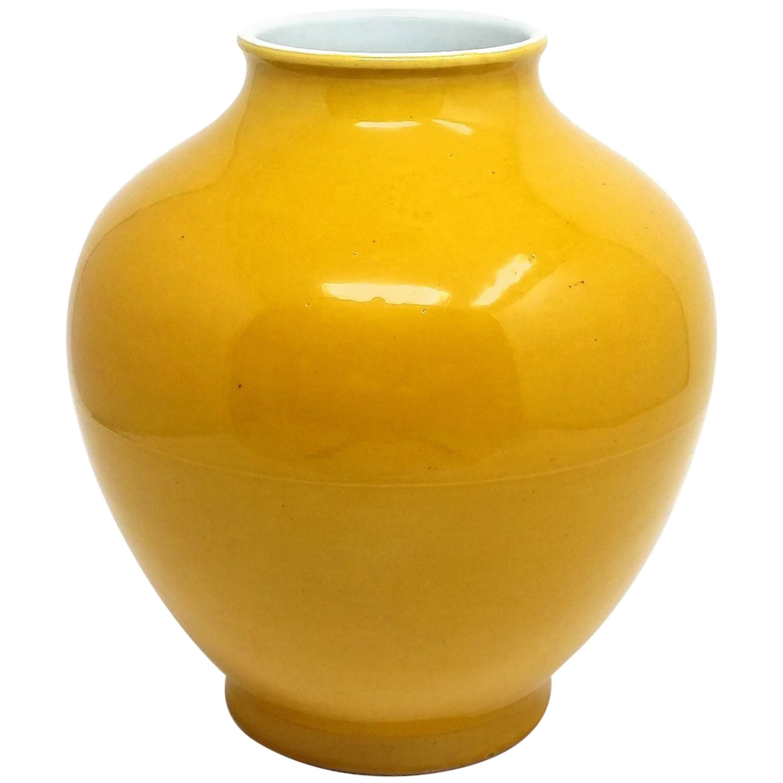 Imperial Yellow Chinese Porcelain Vase