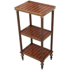 Antique French 19th Century Mahogany Marquetry Étagère