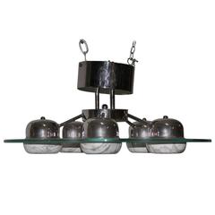 Minimalist Chandelier 1980s Flying Saucer 8