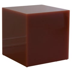 Contemporary Red Side Table or Bedside Table, Sabine Marcelis Candy Cube, Large