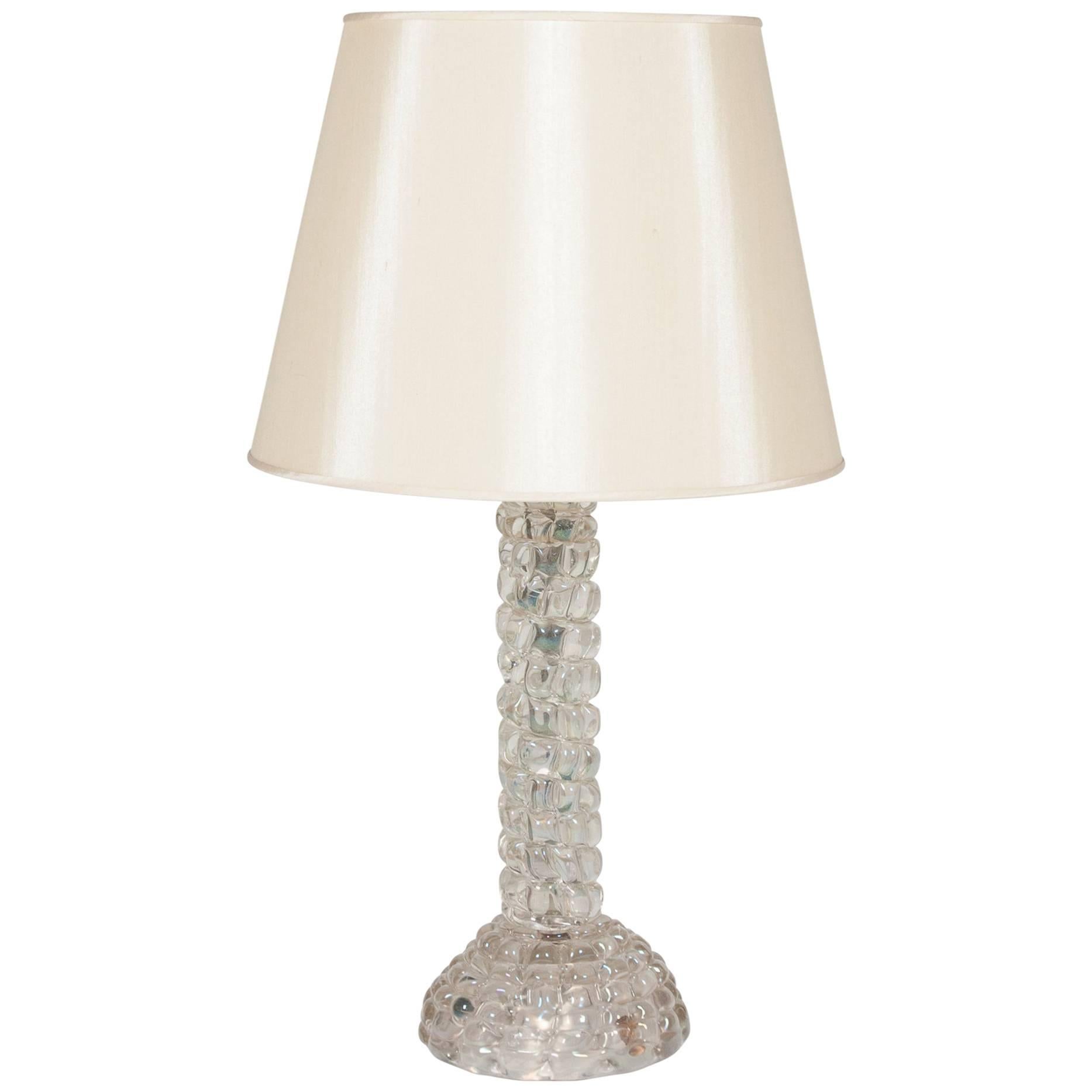 Barovier e Toso Glass Table Lamp, Italian, 1940s For Sale