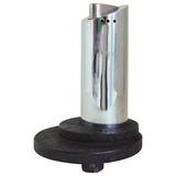 English Art Deco Chrome and Wrinkle Paint Architectural Automatic Table Lighter