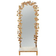 'Gracie' Flower Light Mirror 12