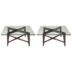 Pair of Coffee Tables, Design Silvio Cavatorta, 1950