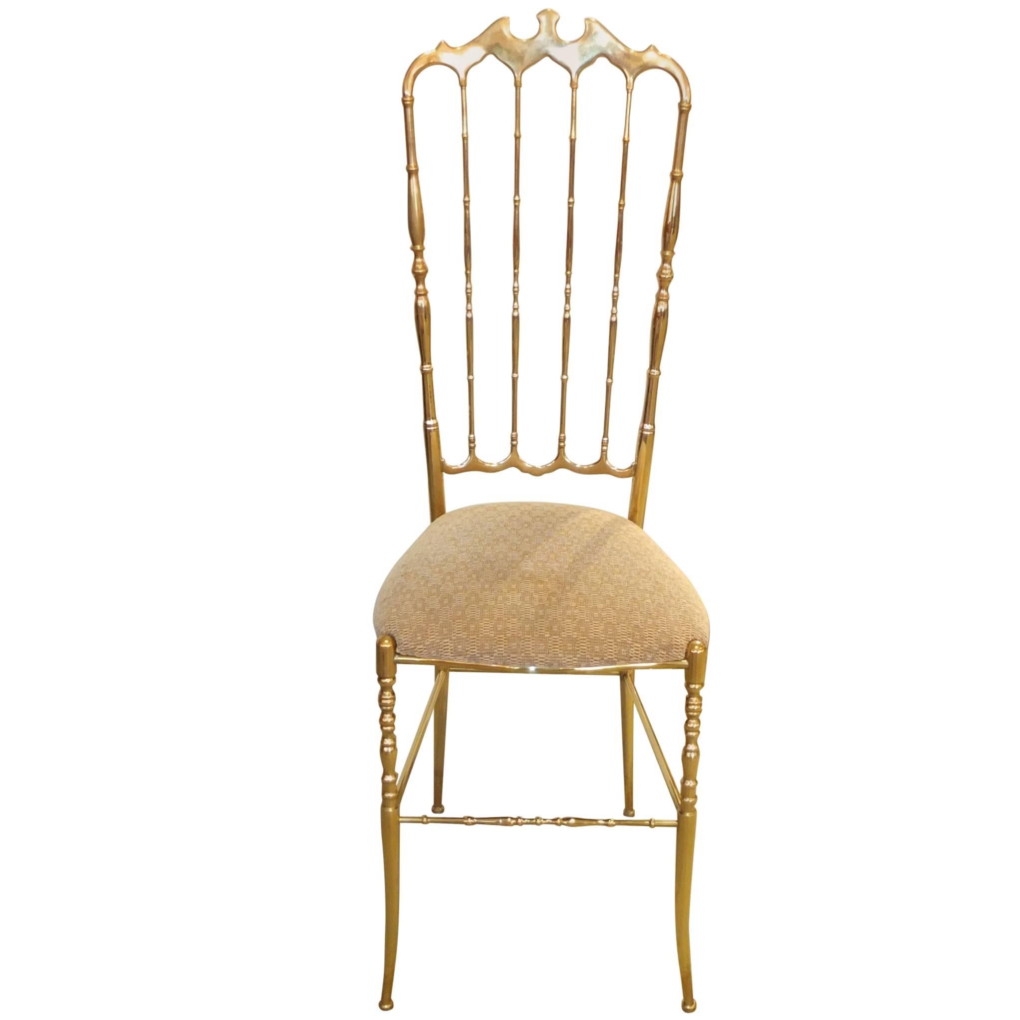 Solid Brass High Back Chiavari Chair at 1stDibs brass chiavari chair