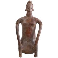 Pottery Figure of a Seated Female 3