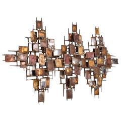 Mid-Century Modern Brutalist Wall Sculpture