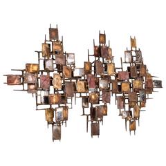 Mid-Century Modern Brutalist Wall Sculpture 7